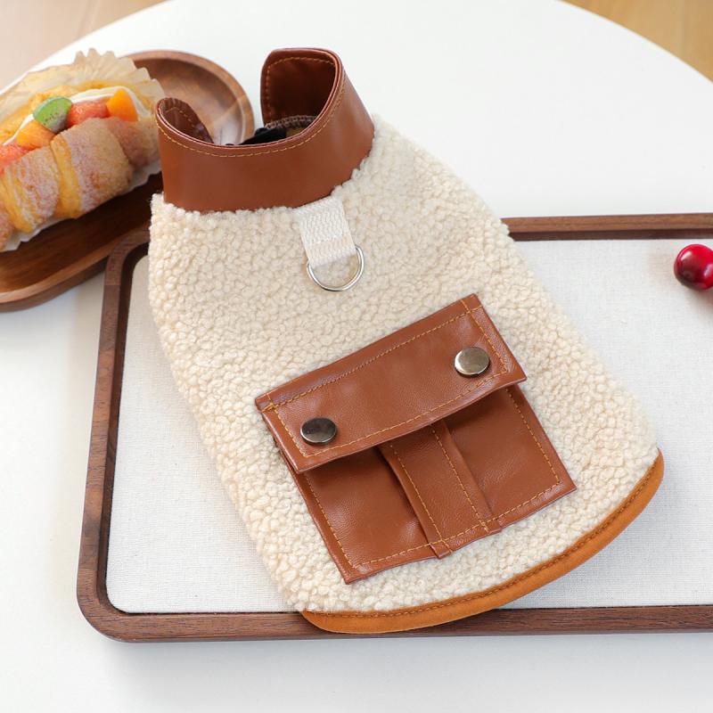 PAW COUTURE gyvūnų augintinių liemenė, balta/oranžinė
