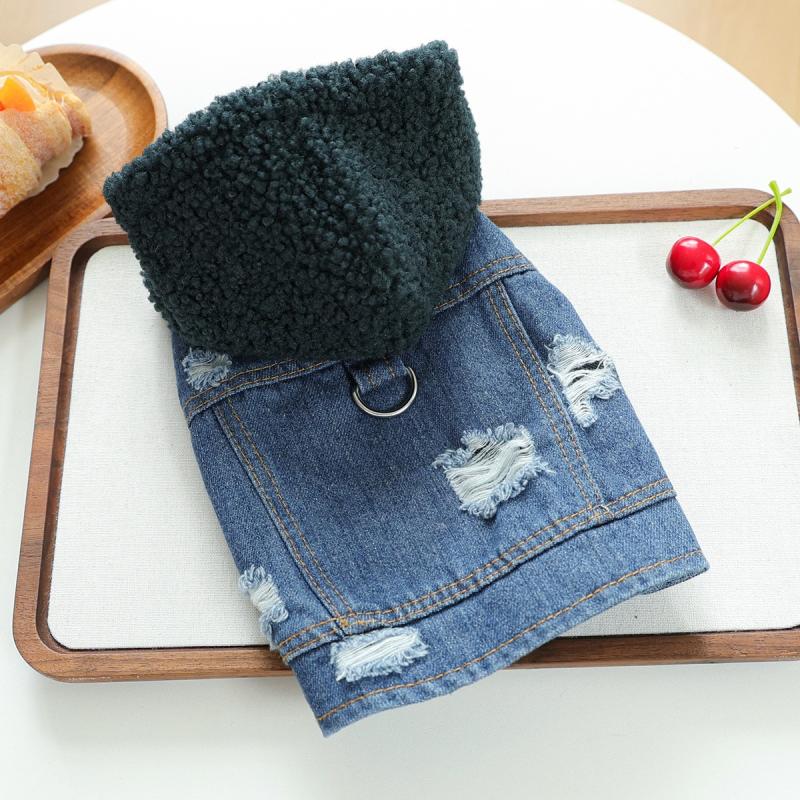 PAW COUTURE gyvūnų augintinių liemenė, džinsinė