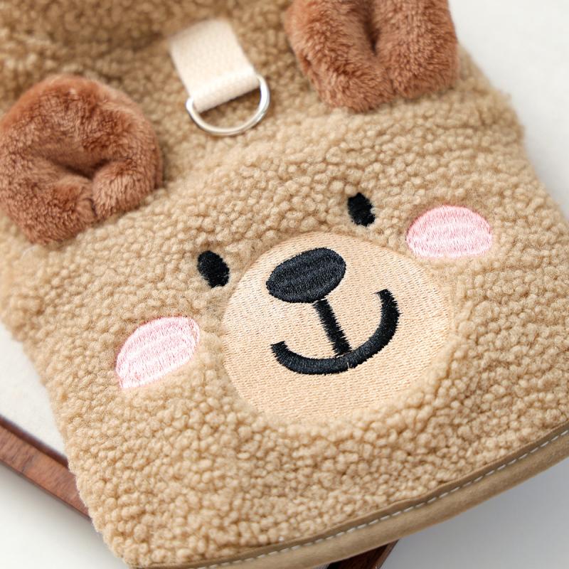 PAW COUTURE gyvūnų augintinių liemenė, ruda