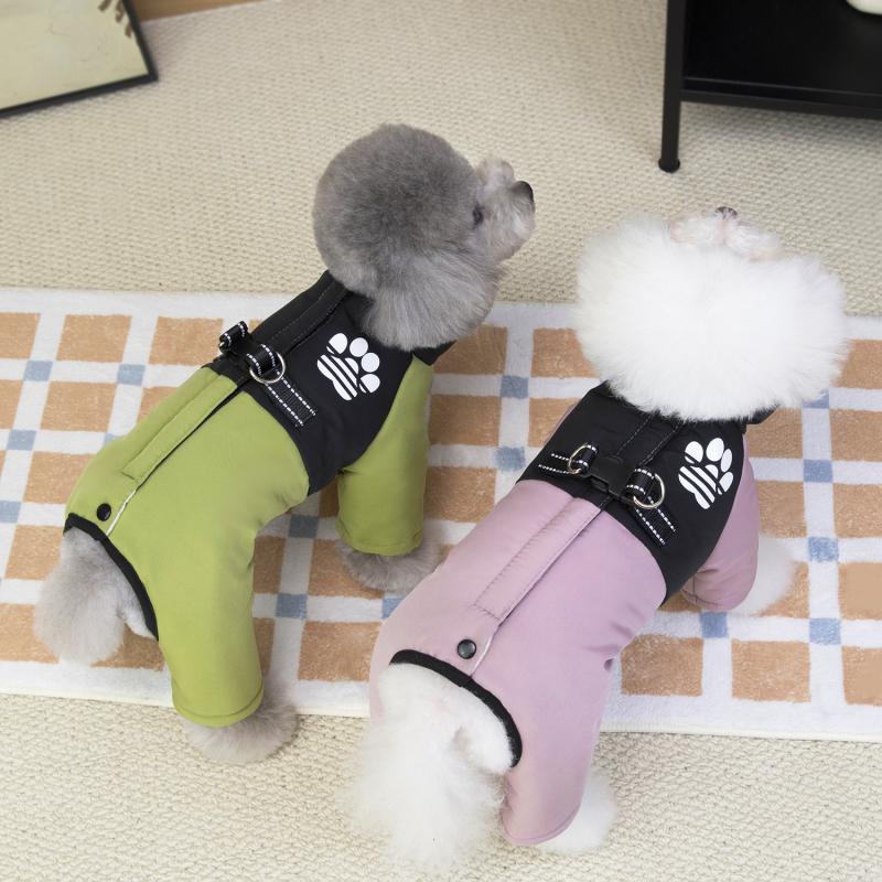 Lemmiklooma kombinesoon PAW COUTURE, must/roosa, suurus XS