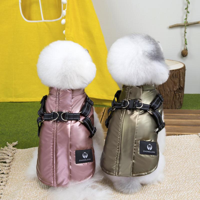 Lemmiklooma vest PAW COUTURE, kuldne, suurus XS