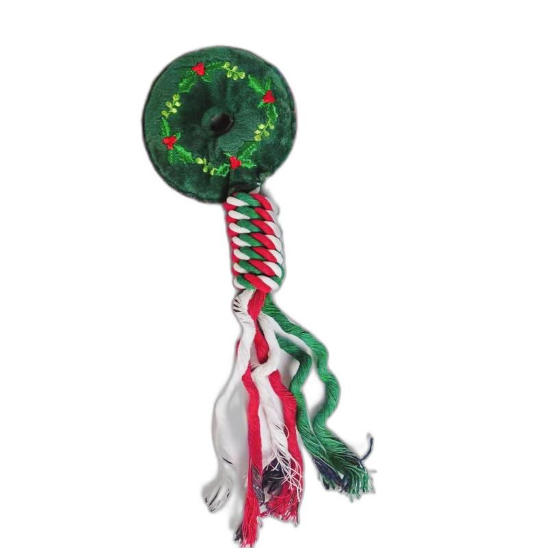 Hippie Pet gyvūnų augintinių žaislas, spurga su virve, 10x31 cm