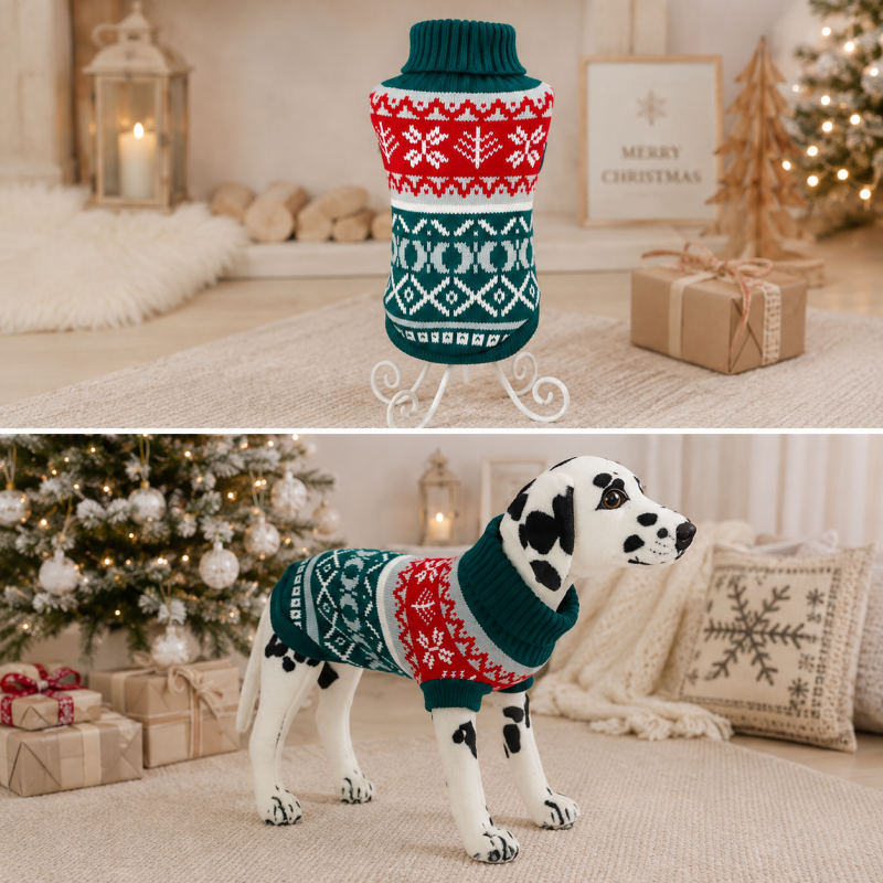 PAW COUTURE gyvūnų augintinių megztinis, žalias