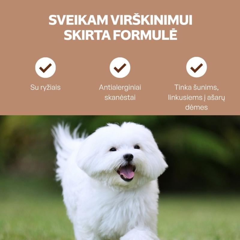 Visų veislių suaugusių baltakailių šunų pašaro papildas - skanėstai su balta žuvimi
