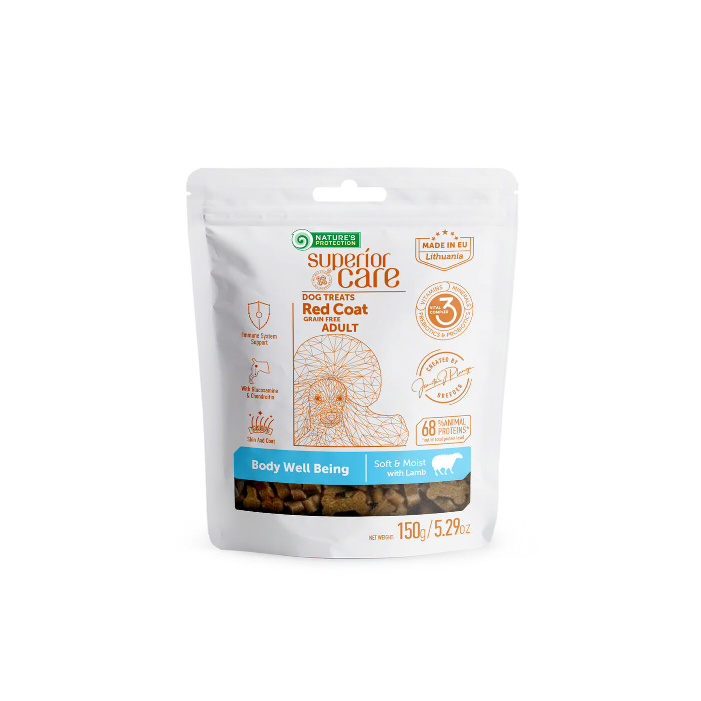 Nature's Protection Red Coat Grain-Free Healthy Endurance Lamb Dog