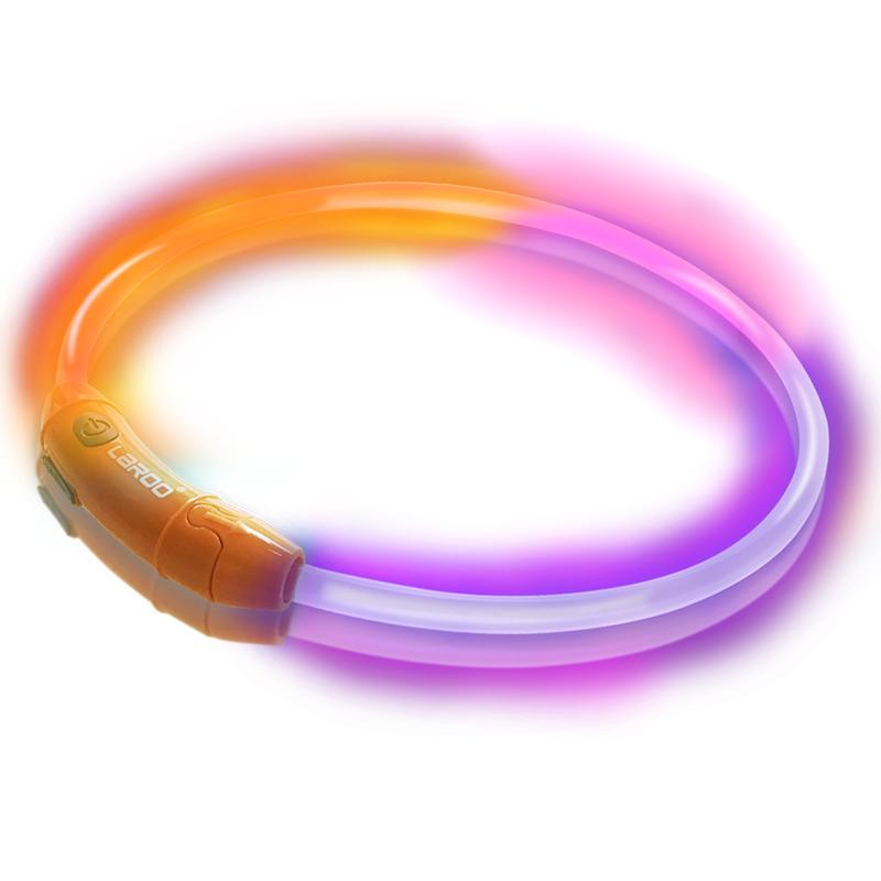 Koerte LED-valgustusega kaelarihm, USB-laetav