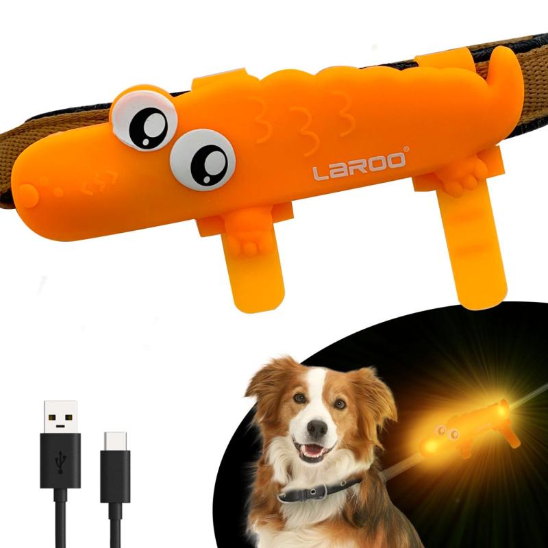 Gyvūnų augintinių šviečianti juosta, silikoninė, USB-C įkraunama