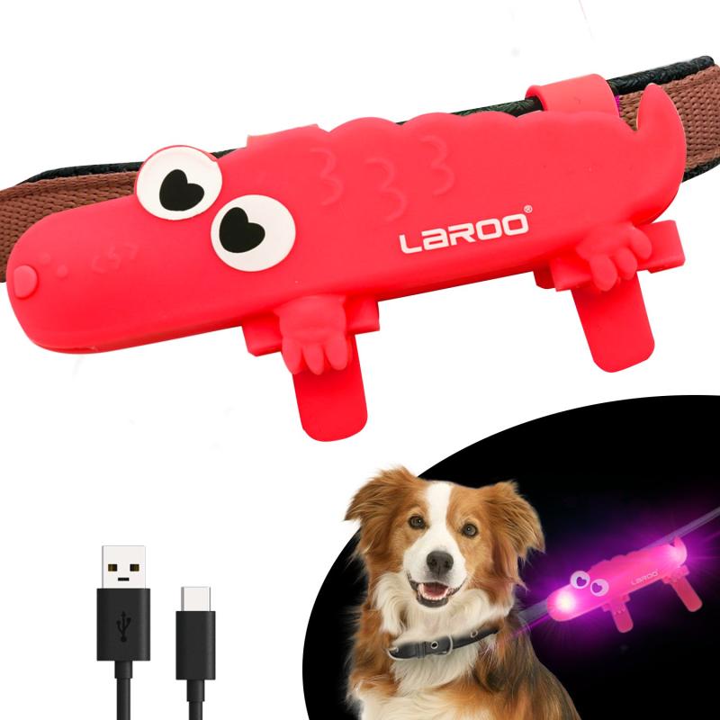 Gyvūnų augintinių šviečianti juosta, silikoninė, USB-C įkraunama