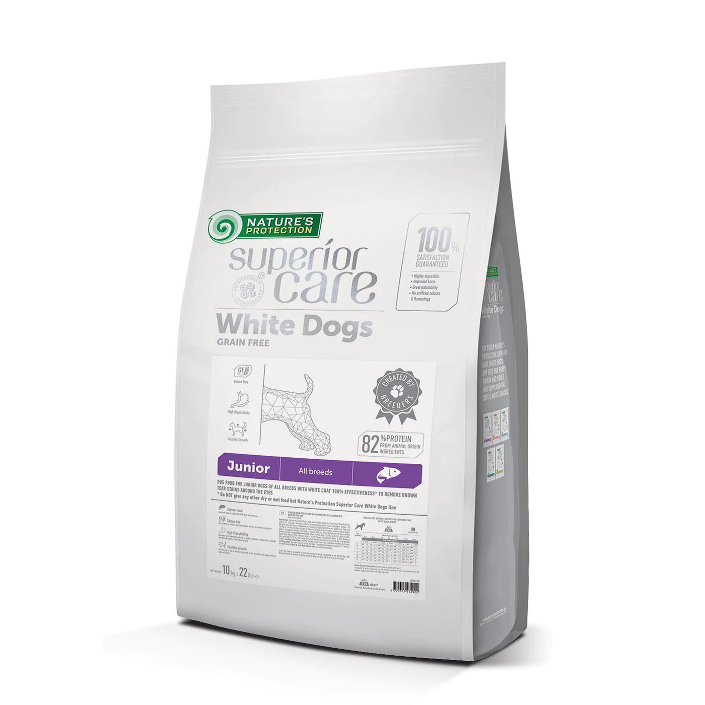 Junior Dogs Food for Light Coat All Breeds with Salmon