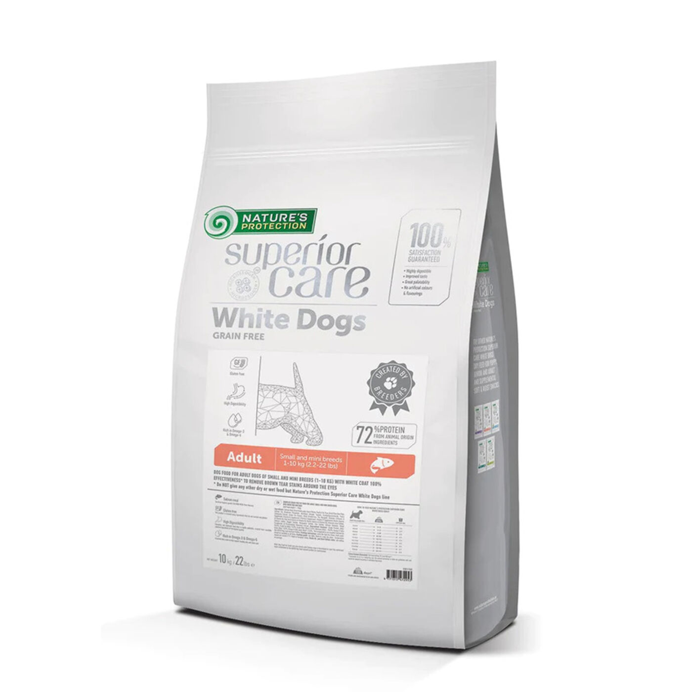 Adult Dogs Food for Light Coat Small & Mini Breeds with Salmon