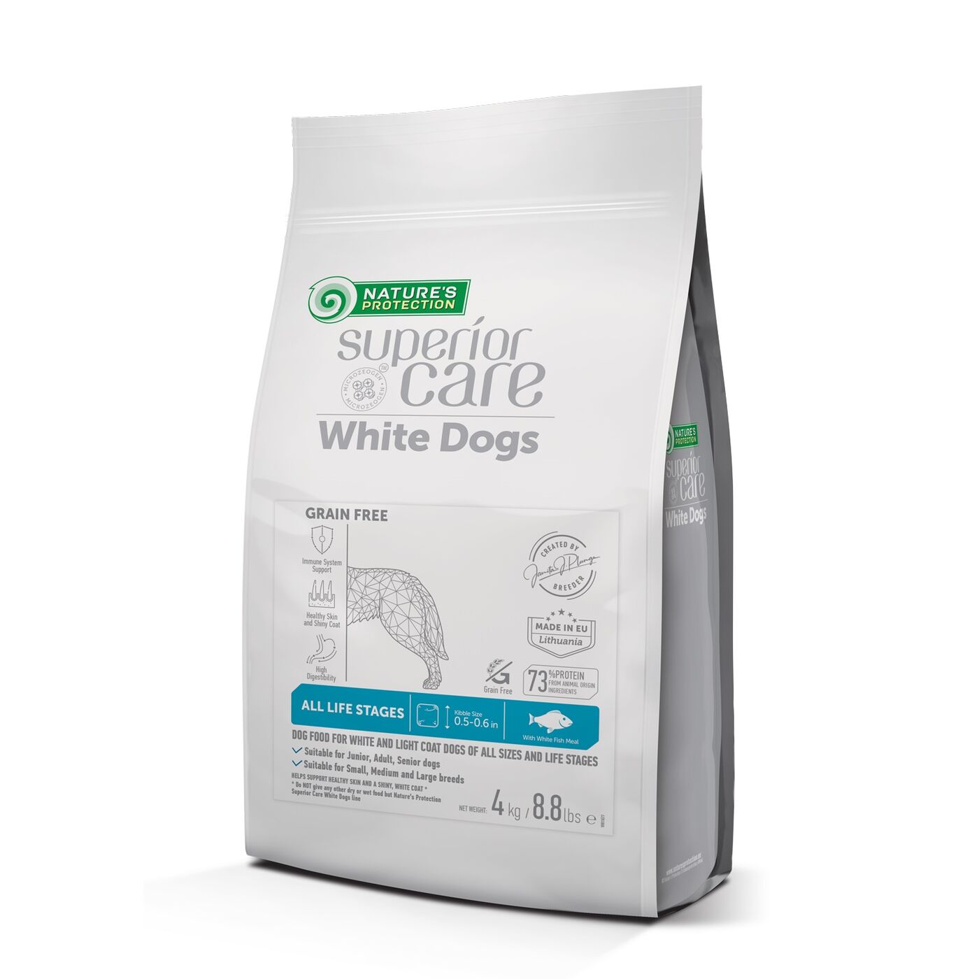 NATURE PROTECTION WHITE DOG ADULT SMALL WIDE