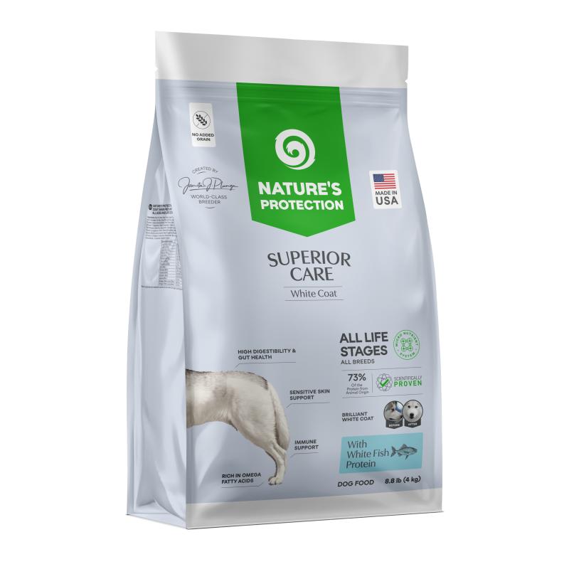 All Life Stages Dogs Food for Light Coat All Breeds with White Fish