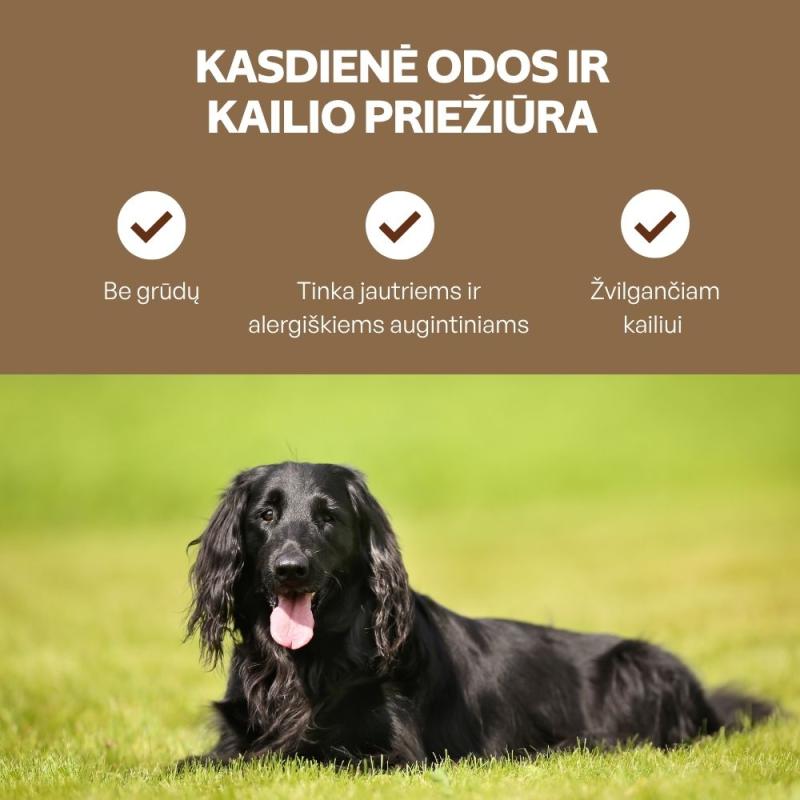 Visų veislių suaugusių tamsaus kailio šunų, begrūdis pašaro papildas - skanėstai su ėriena
