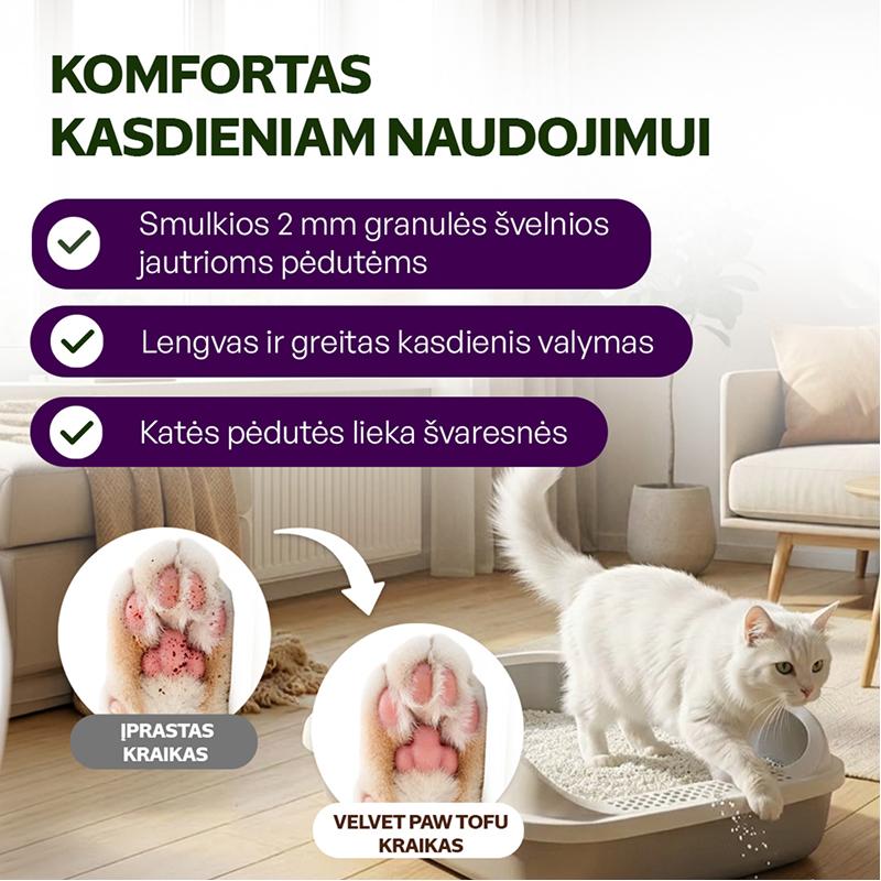 Kačių kraikas su bentonitu, originalus