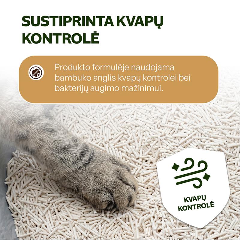 Natūralus, bekvapis kačių kraikas