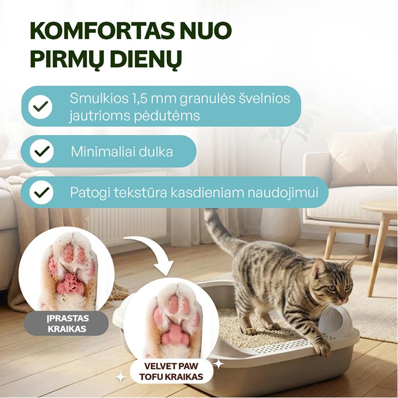 Kačiukų kraikas su kūdikių pudros esencija