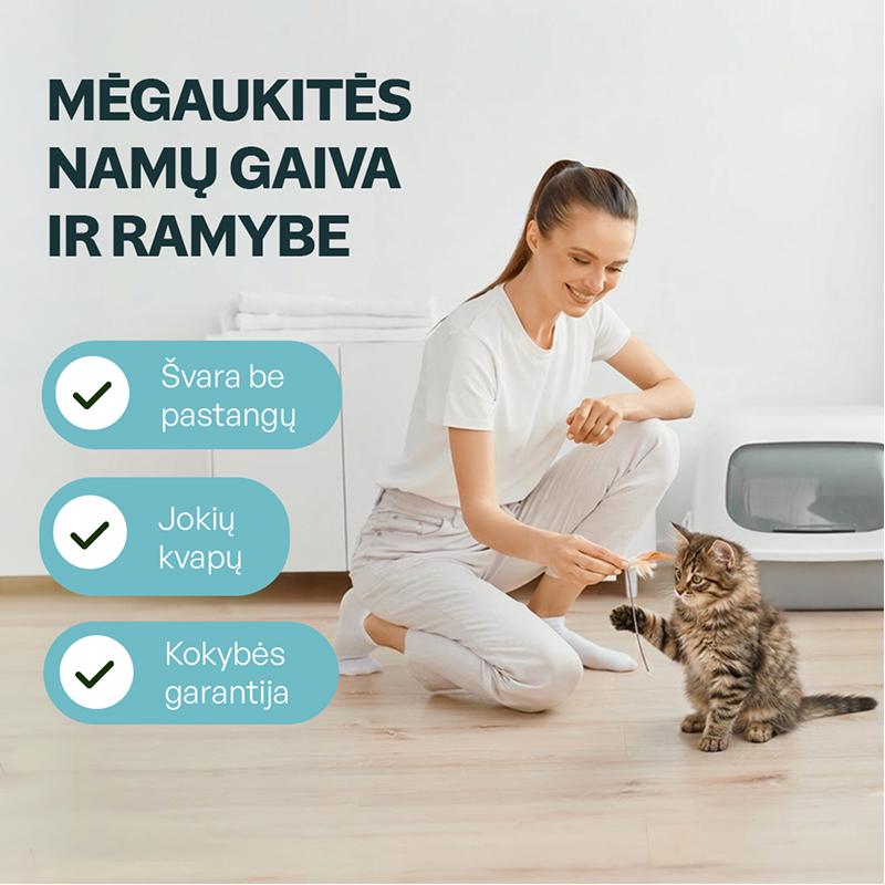 Kačiukų kraikas su kūdikių pudros esencija