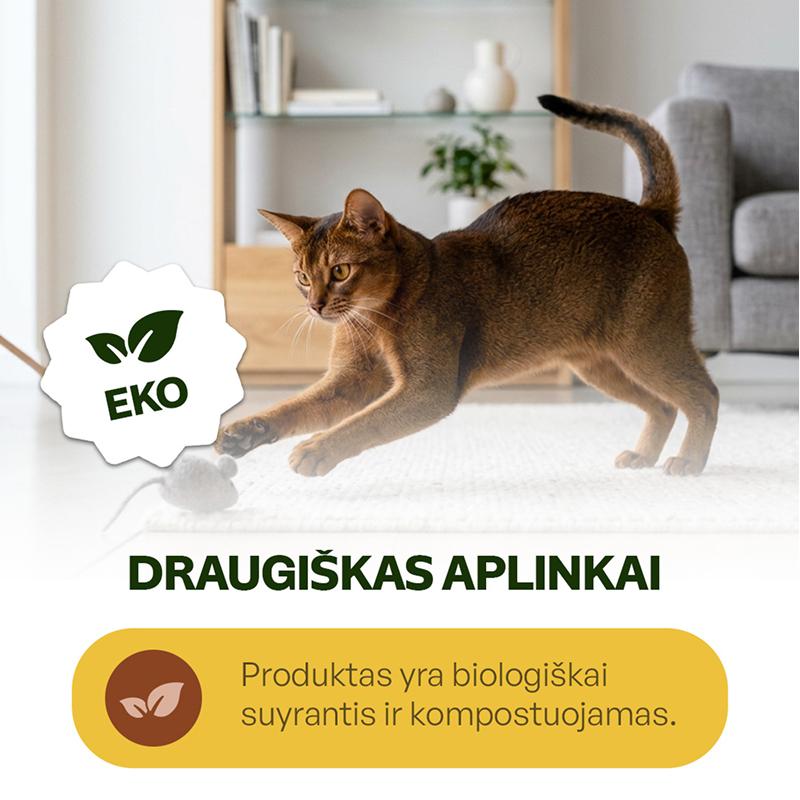Natūralus kukurūzų kačių kraikas