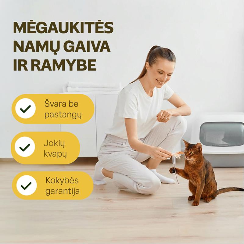 Natūralus kukurūzų kačių kraikas
