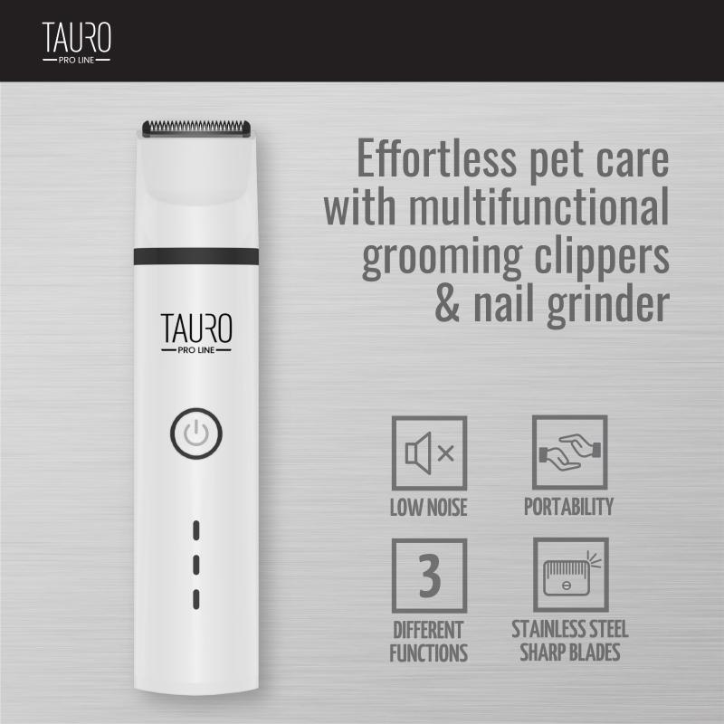 Professional 3-in-1 Pet Grooming Clipper & Nail Grinder