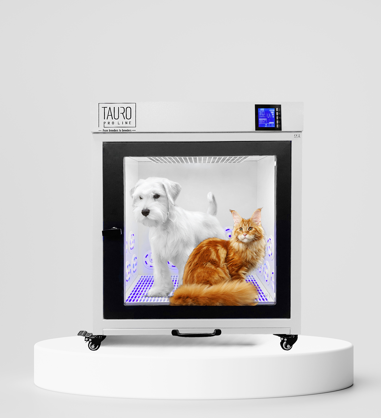 Advanced Pet Dryer – LCD Display, 5 Temperature Settings & UV Disinfection Technology