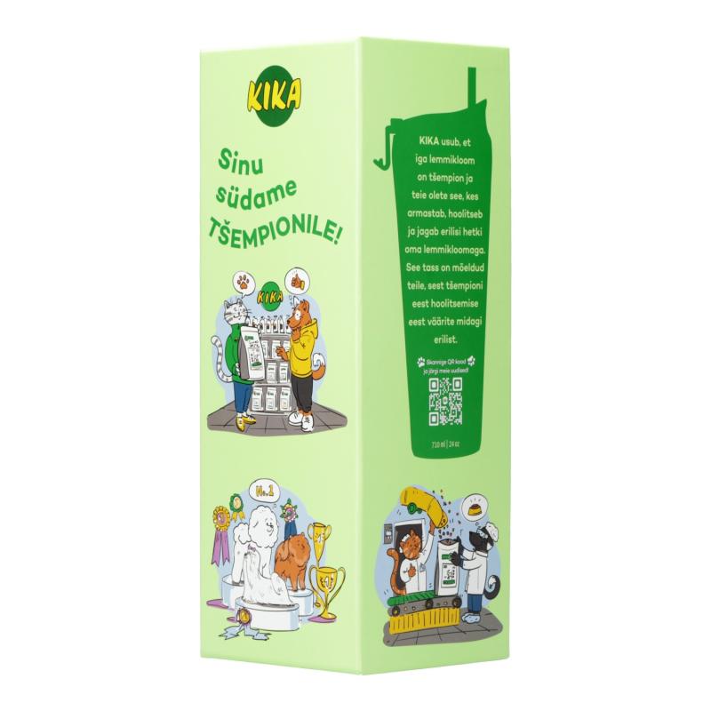 Plastikust joogiklaas koos illustratsioonidega