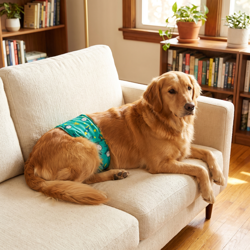Reusable Male Dog Belly Bands – 3 Pack, Leakproof & Ultra Absorbent