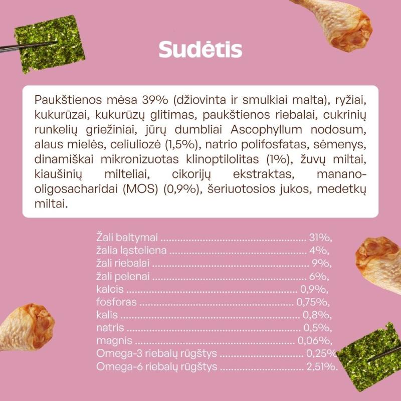 Nature's Protection Superior Care suaugusių sterilizuotų kačių pašaro papildas – skanėstai su paukštiena