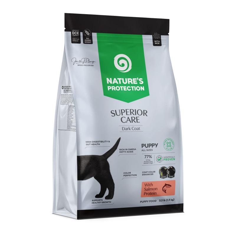 Dark Coat Salmon & Krill Dry Dog Food for Junior Dogs of All Sizes