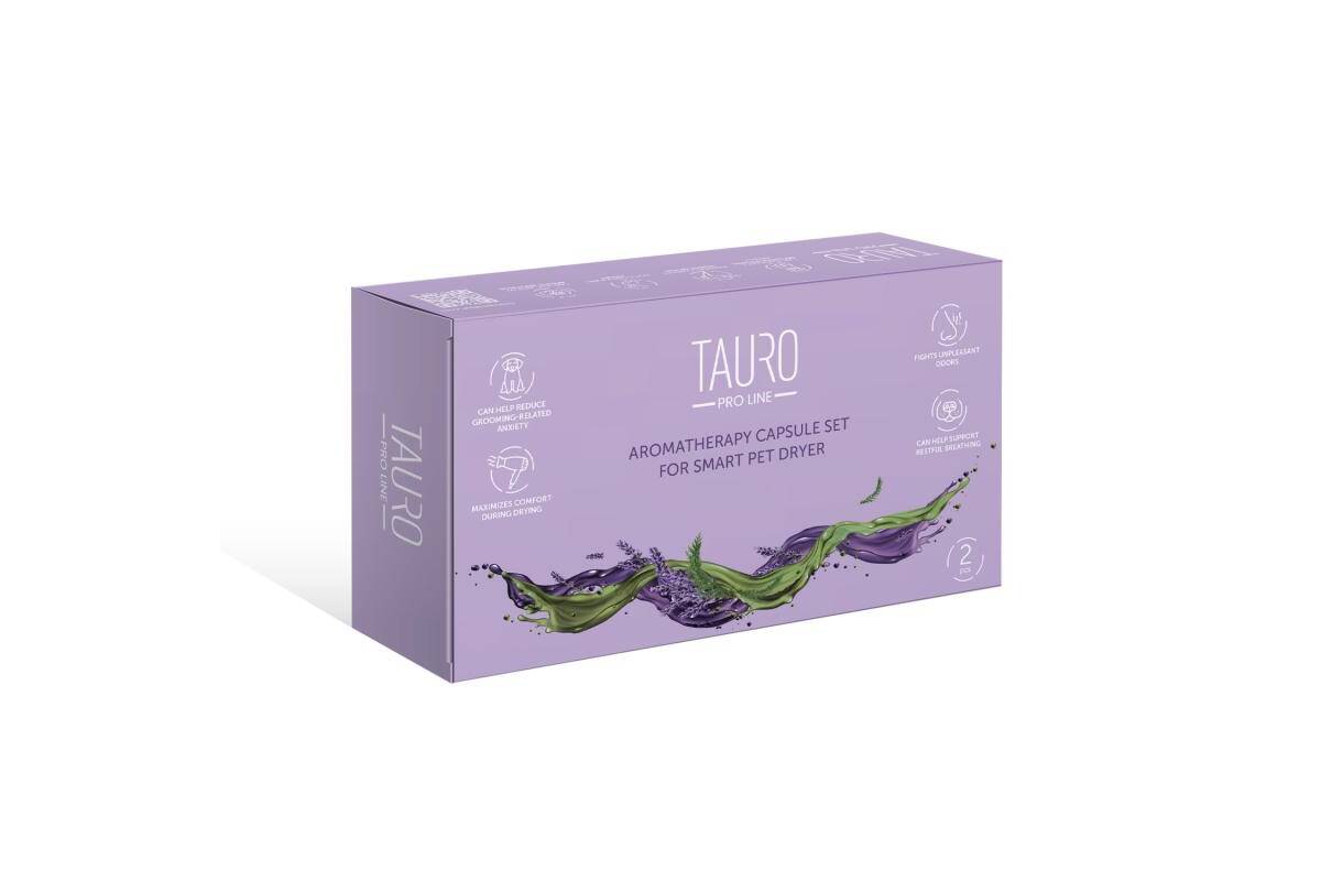 Tauro Pro Line aromaterapijos kapsulių rinkinys, skirtas išmaniajai gyvūnų augintinių džiovyklei