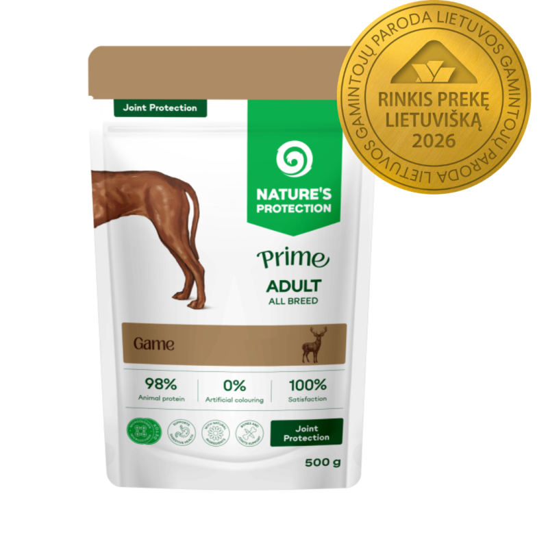 Nature's Protection Prime влажный корм для взрослых собак всех пород, для поддержания суставов, с дичью